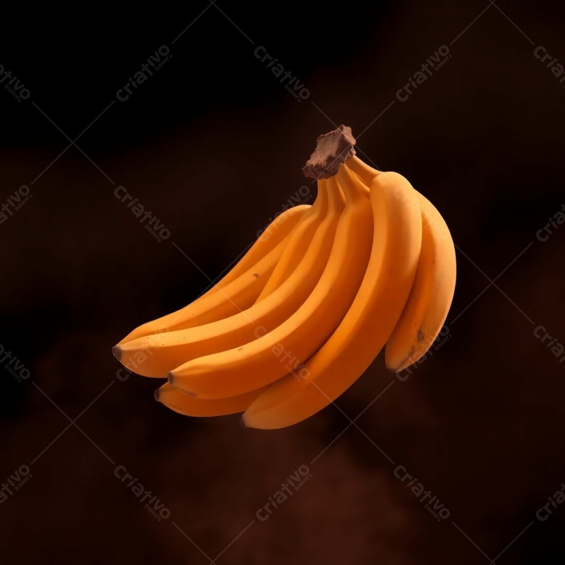 Bananas Maduras em Fundo Escuro