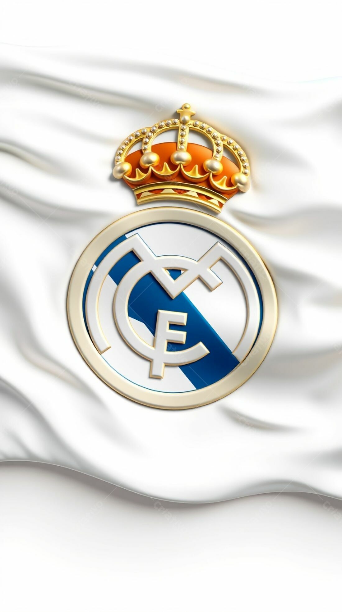 Brasão Real Madrid fundo branco
