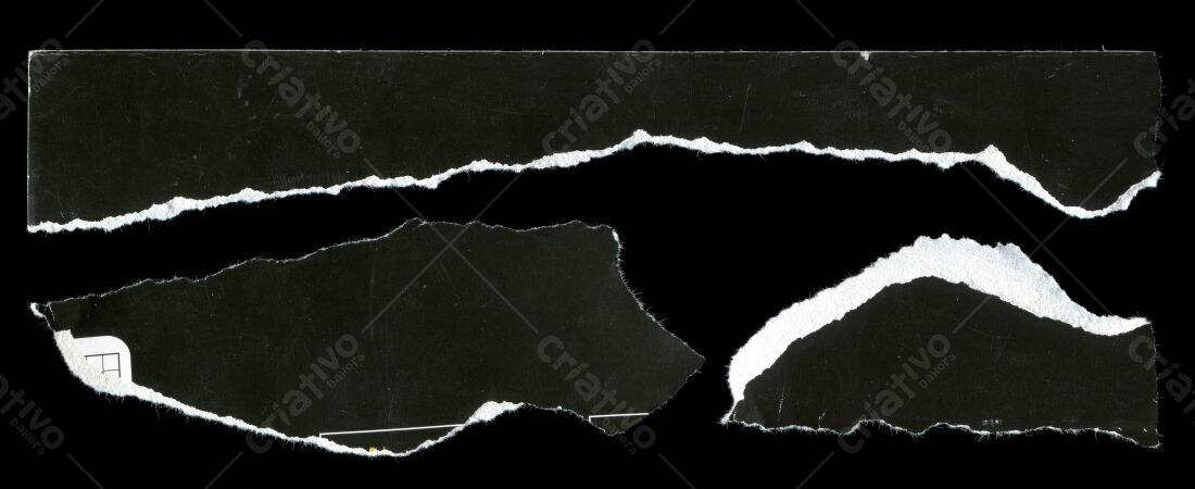 Textura Papel Rasgado Preto para Fundo