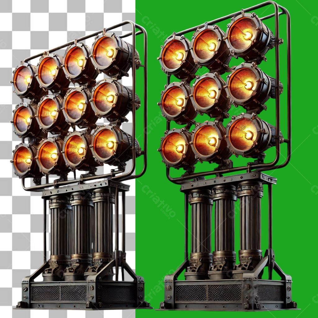 Icone Holofotes Industriais PNG com fundo transparente