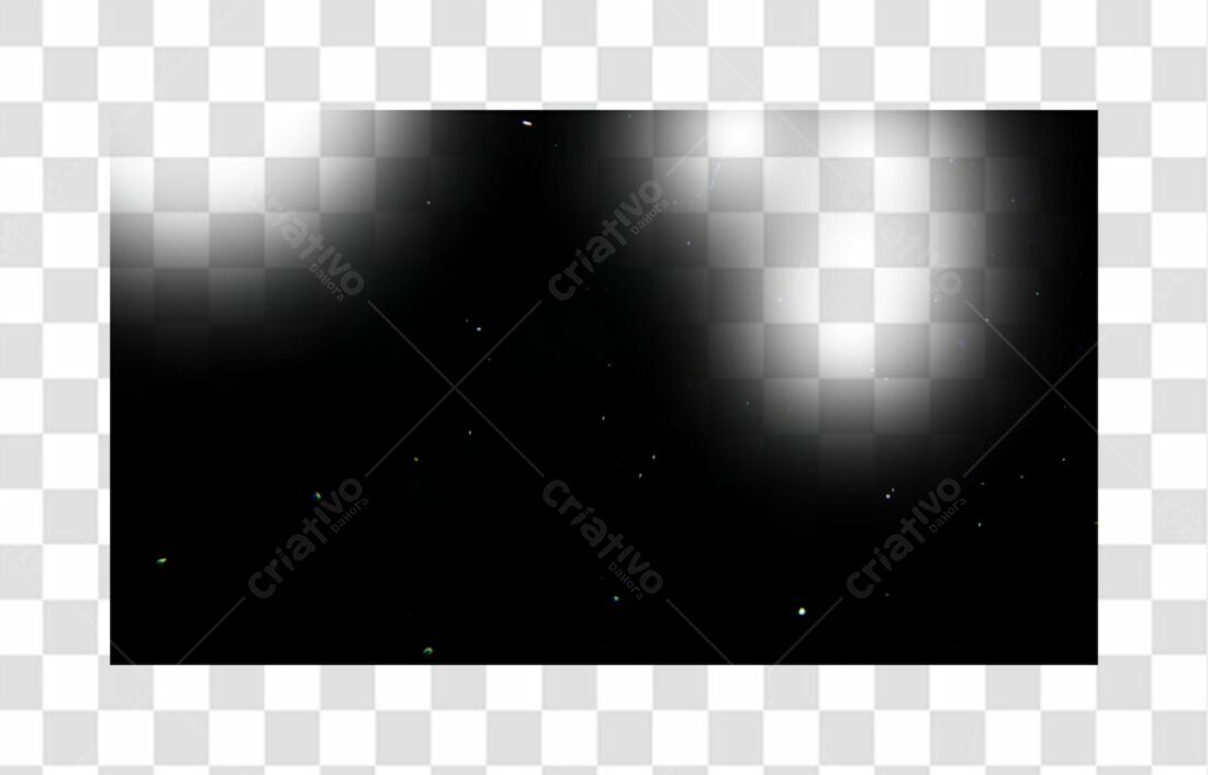Overlay PNG com fundo transparente efeito luz