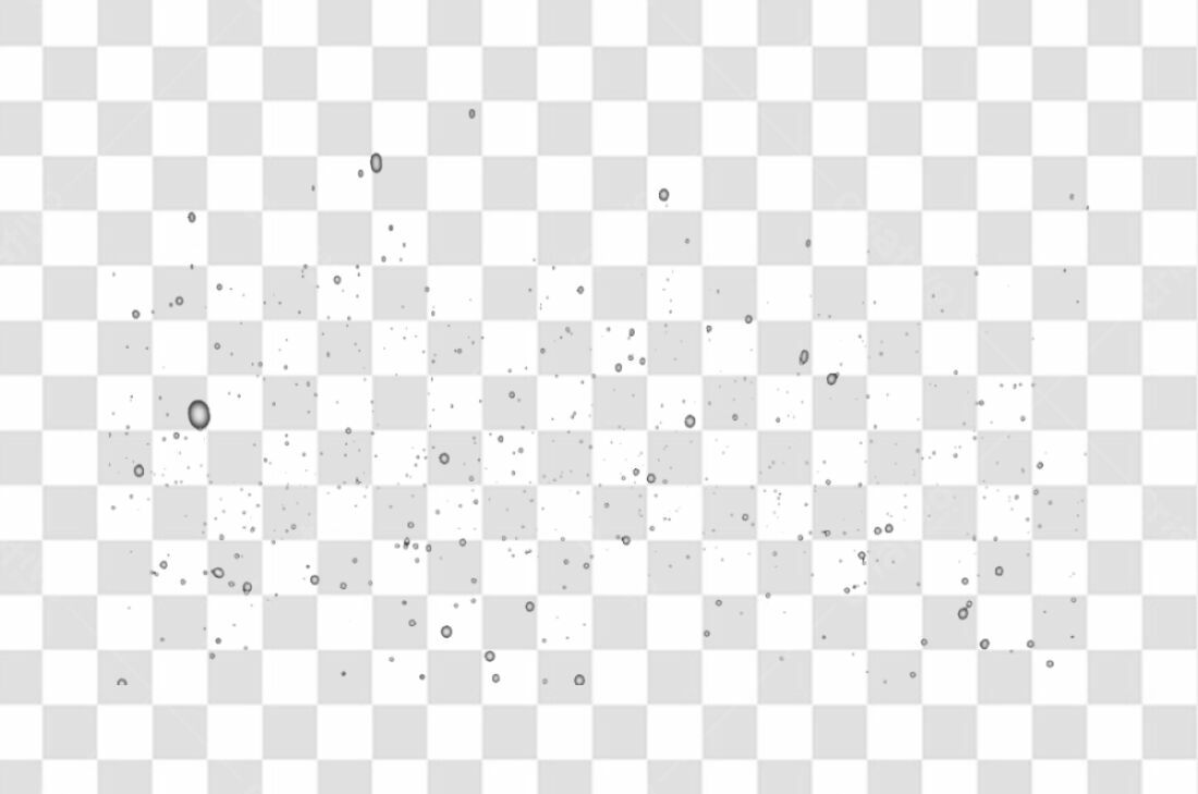 Overlay PNG com fundo transparente Gotas de água