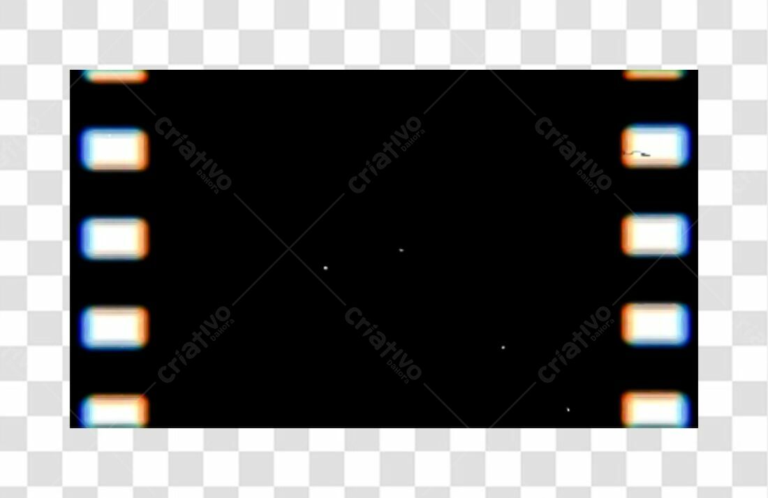 Moldura PNG com fundo transparente para vídeos retrô