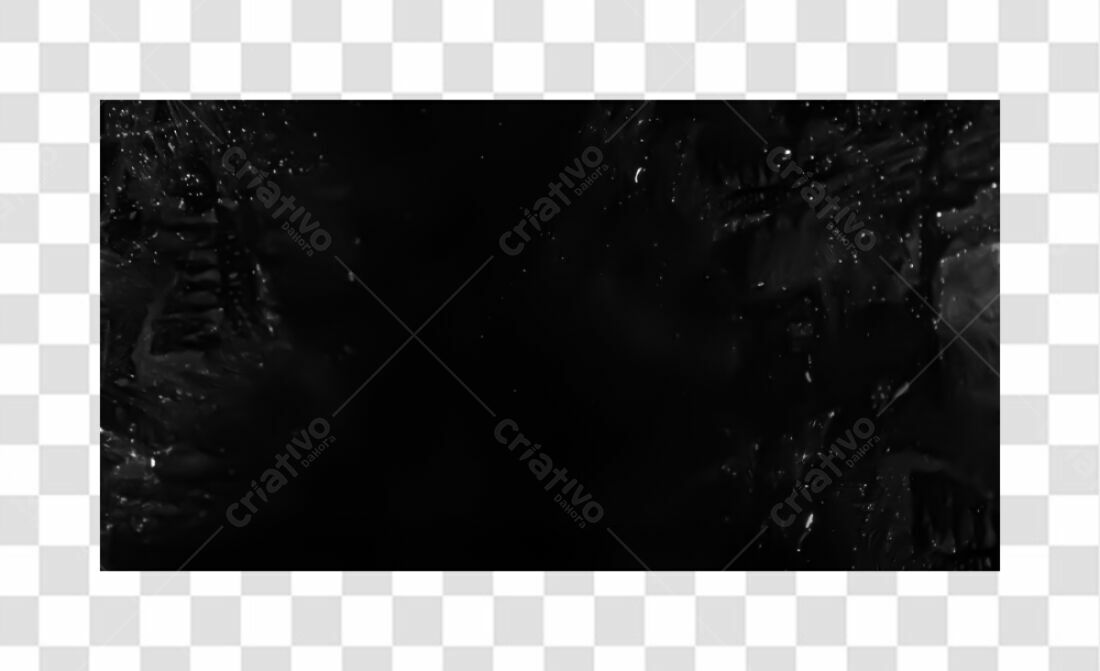 Banner abstrato em preto e branco PNG com fundo transparente