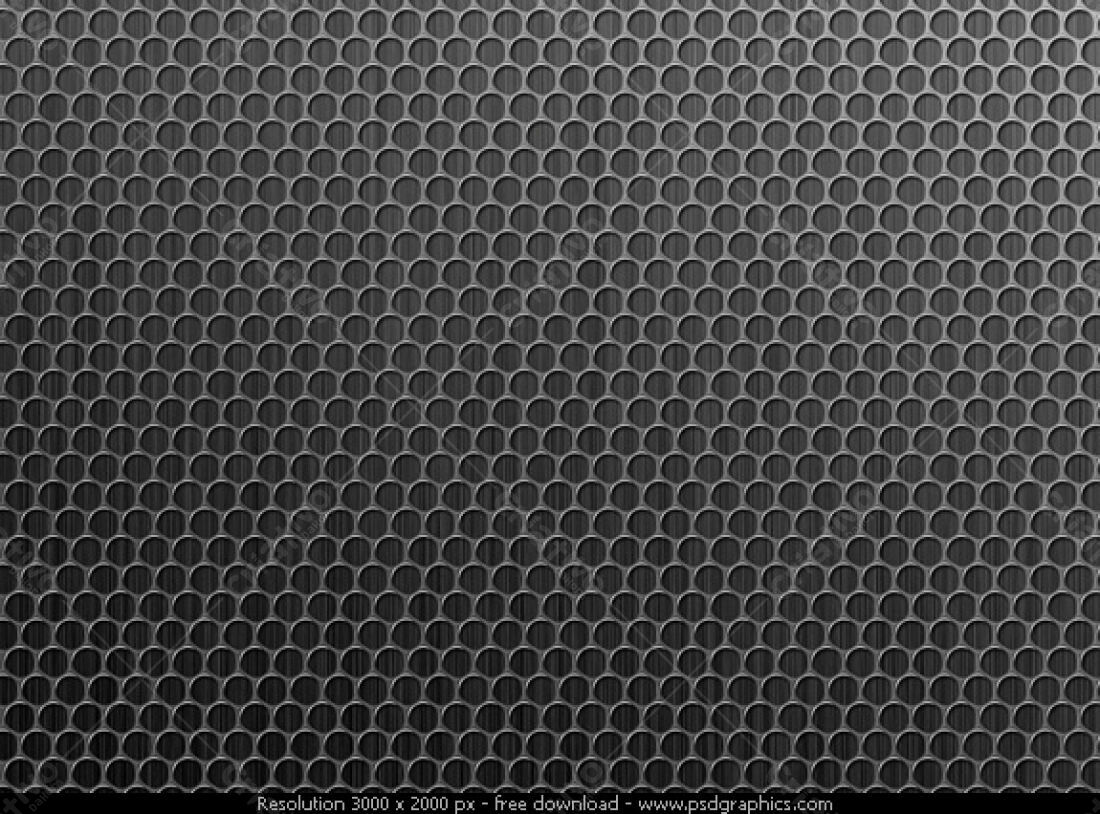 Metallic texture with circular holes