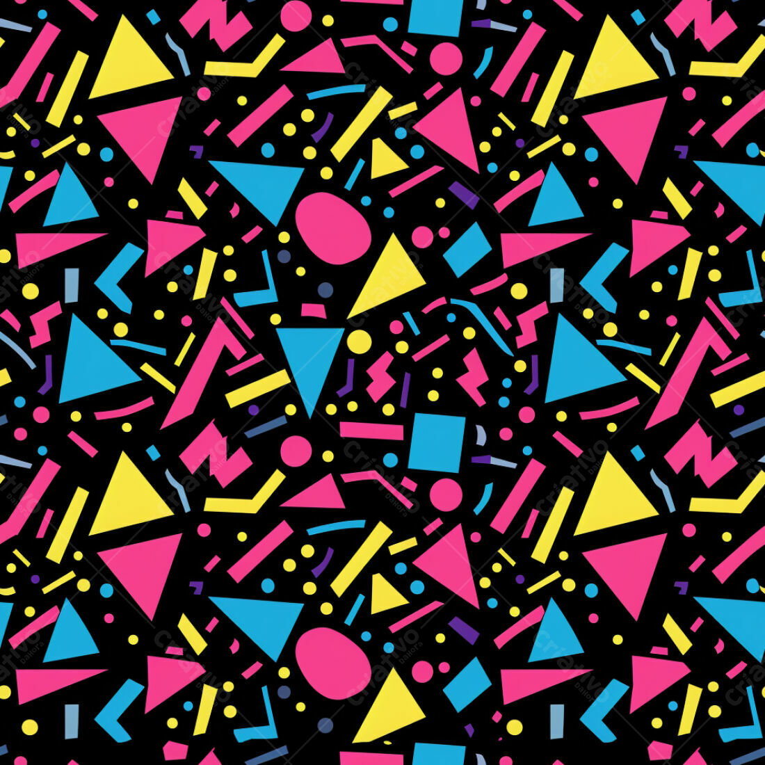Textura Geométrica 80s para Fundo