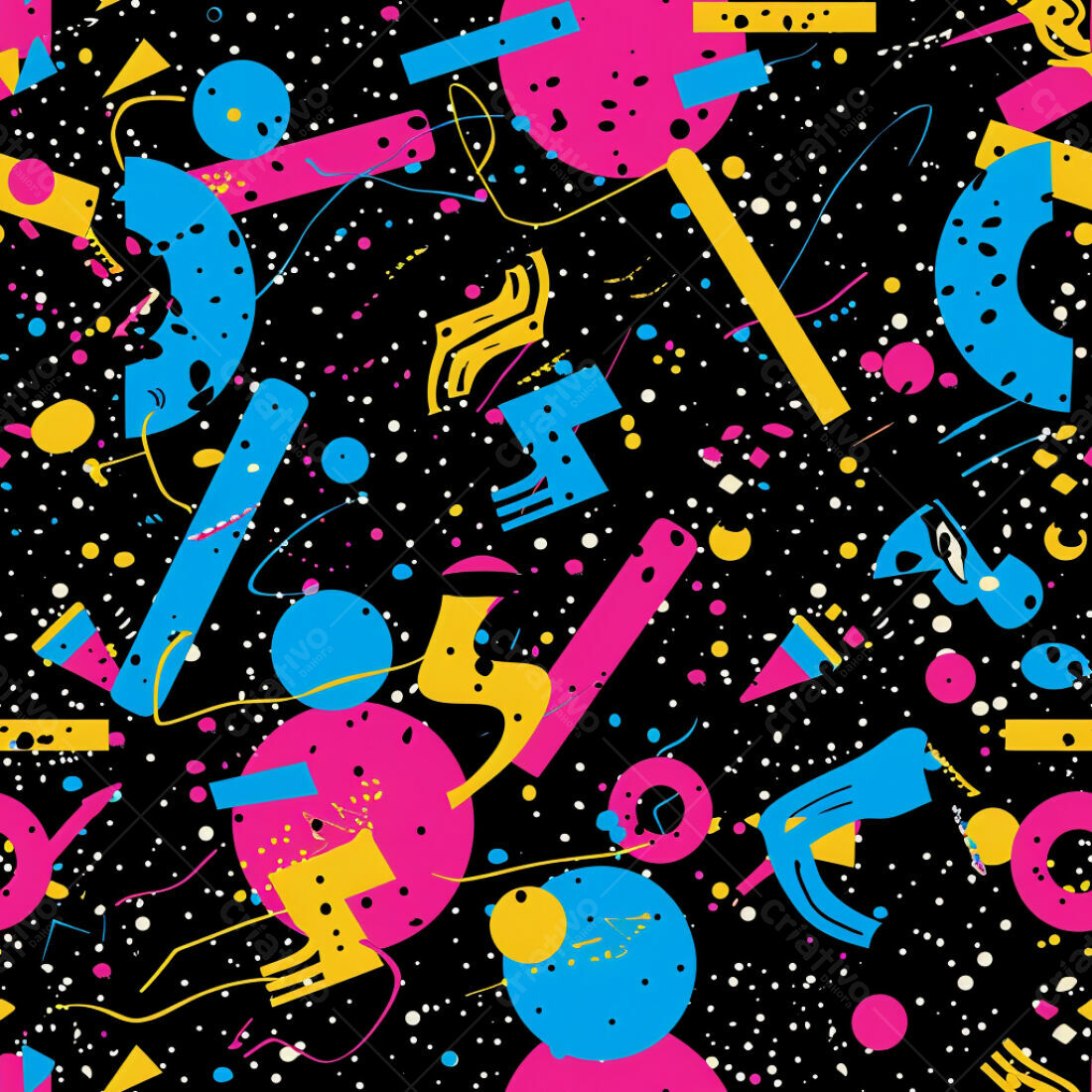Textura Abstrata Memphis para Fundo