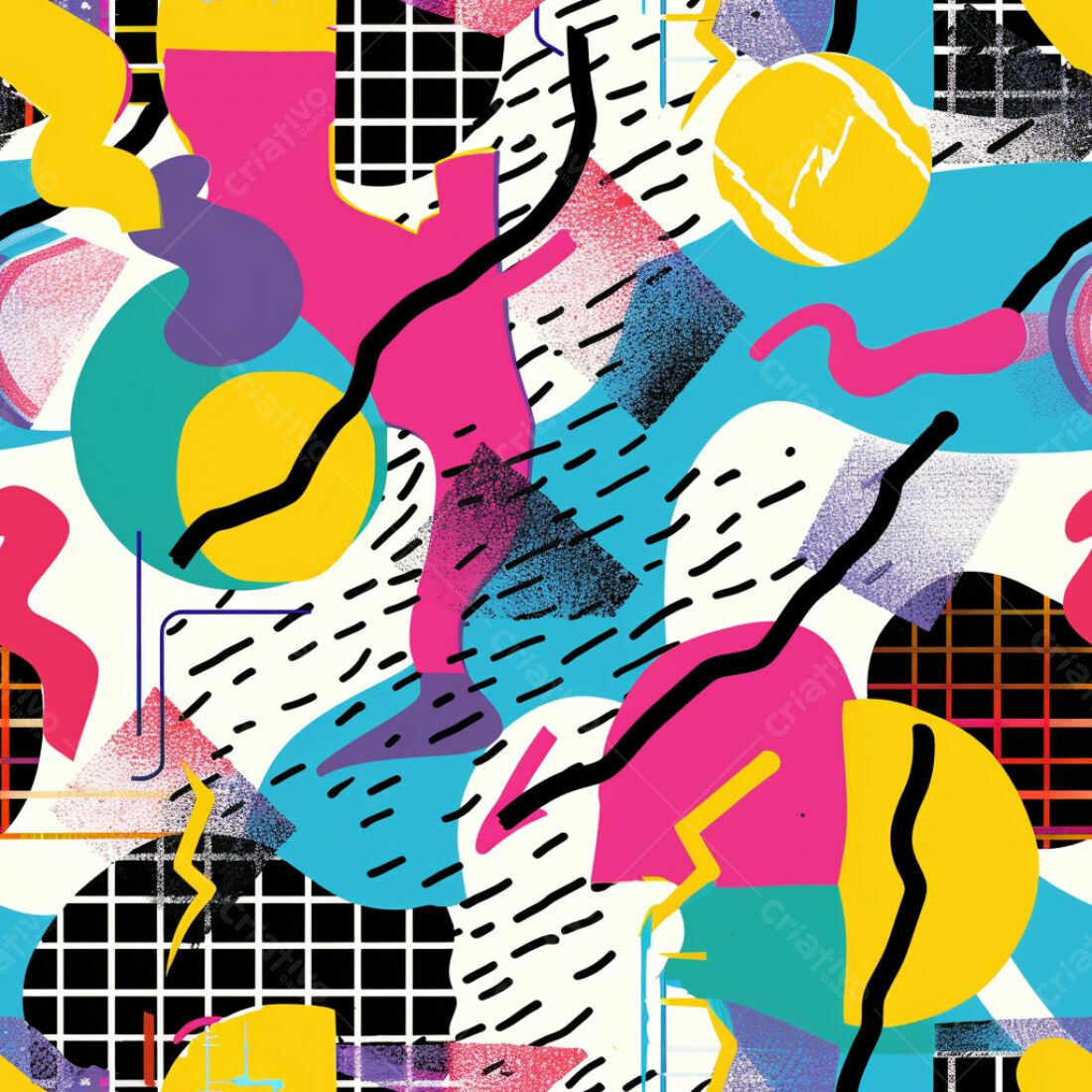 Textura Abstrata Memphis para Fundo