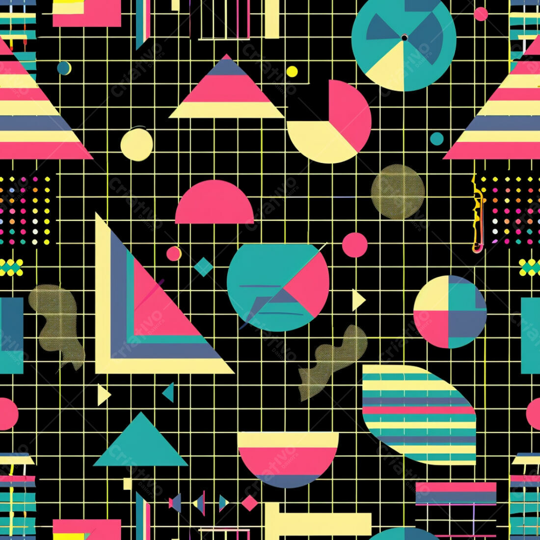 Textura Geométrica Retro para Fundo