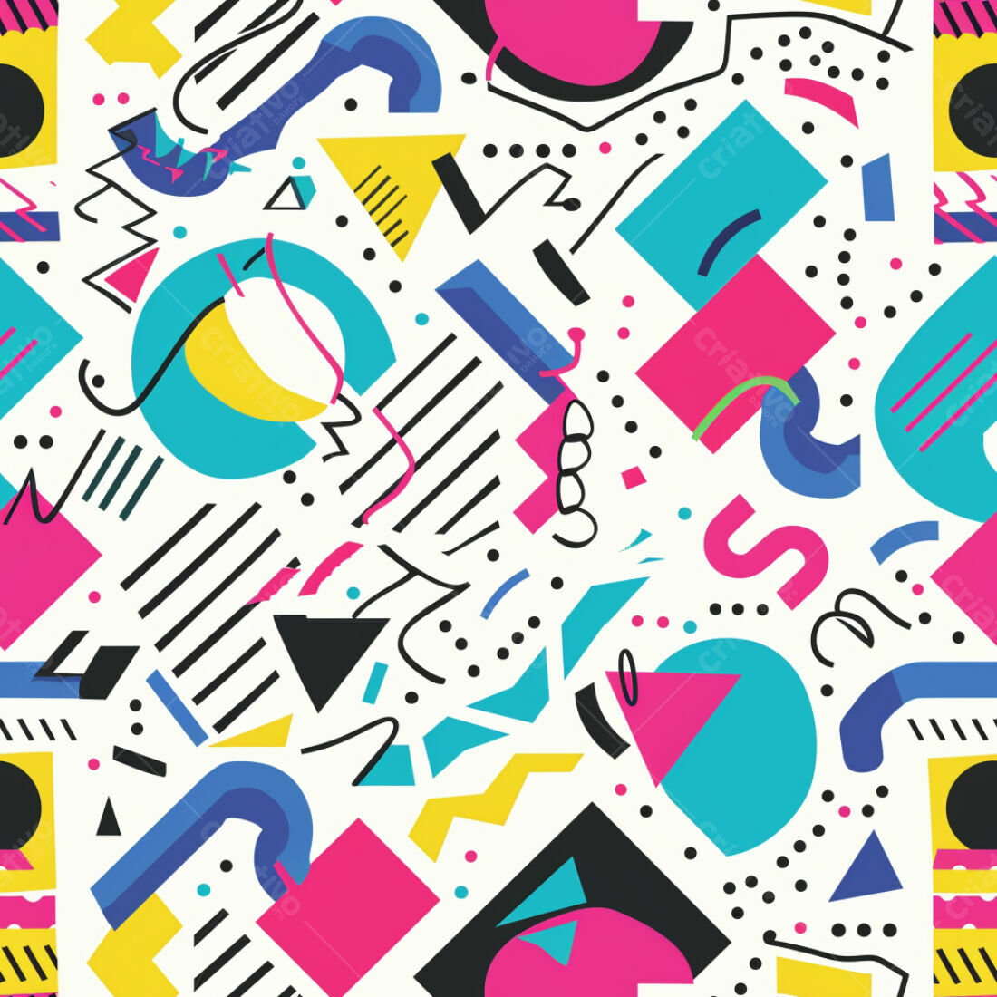 Textura Abstrata Memphis para Fundo Moderno