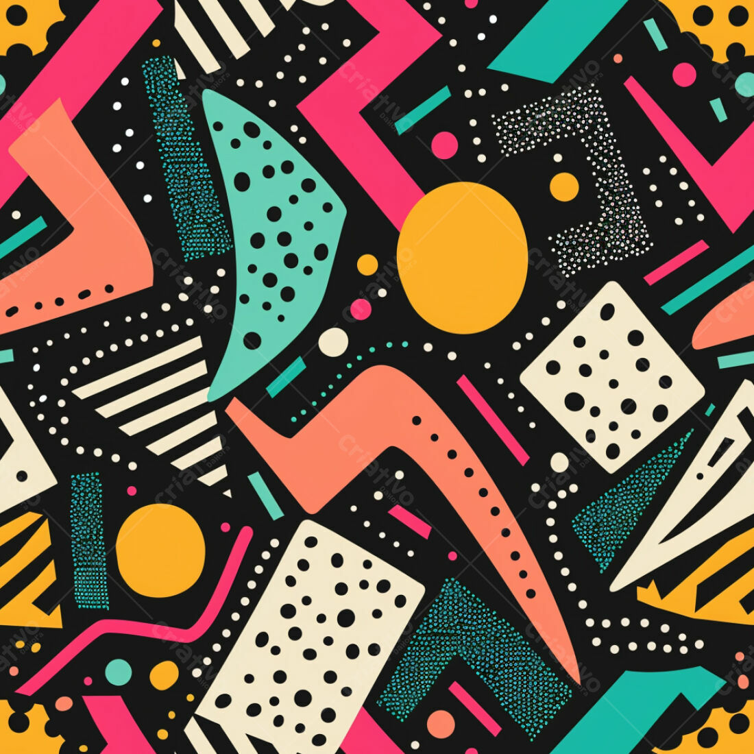 Textura Abstrata Memphis para Fundo