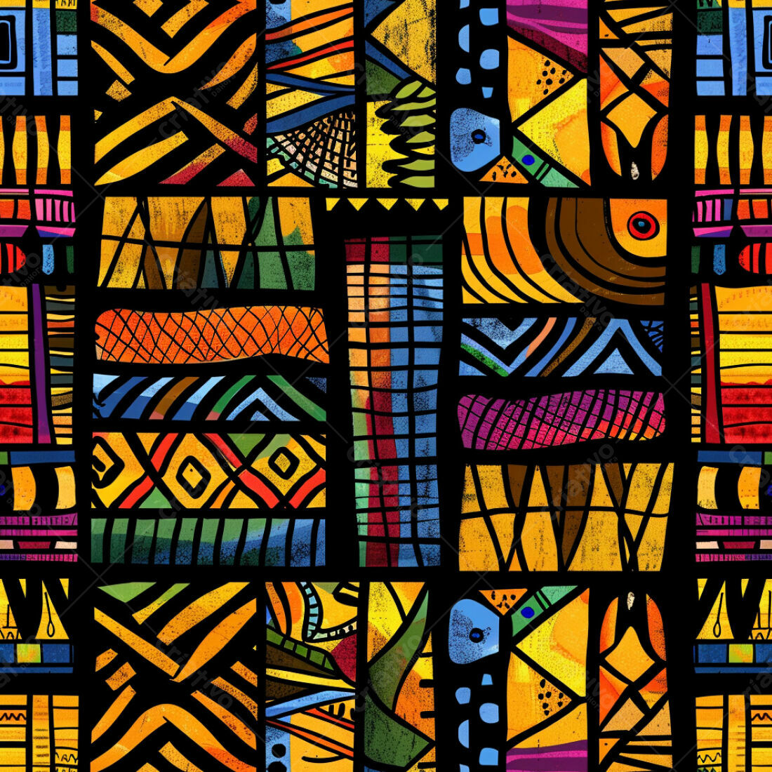 Textura Abstrata Africana para Fundo