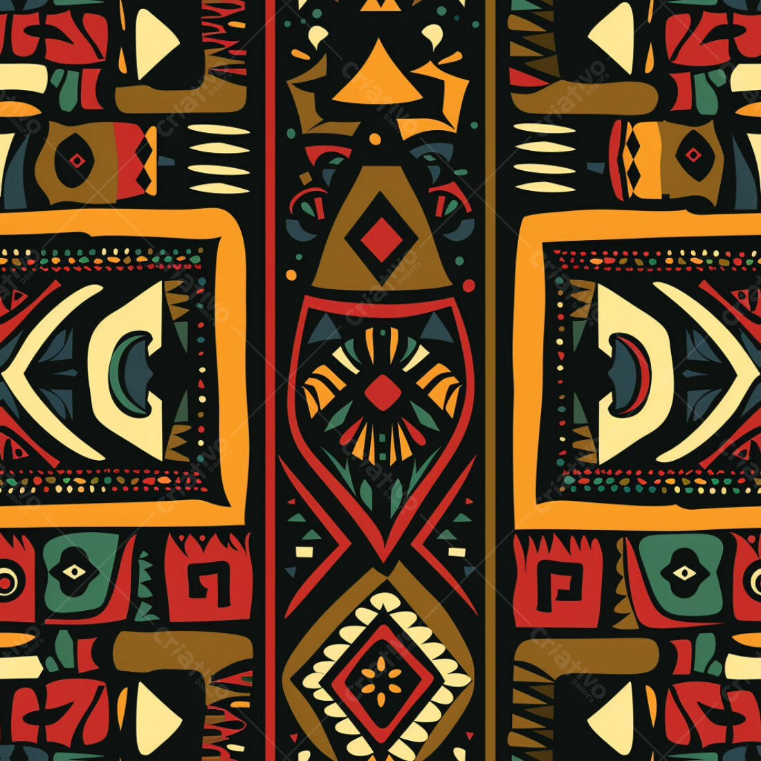 Textura tribal colorida para fundo