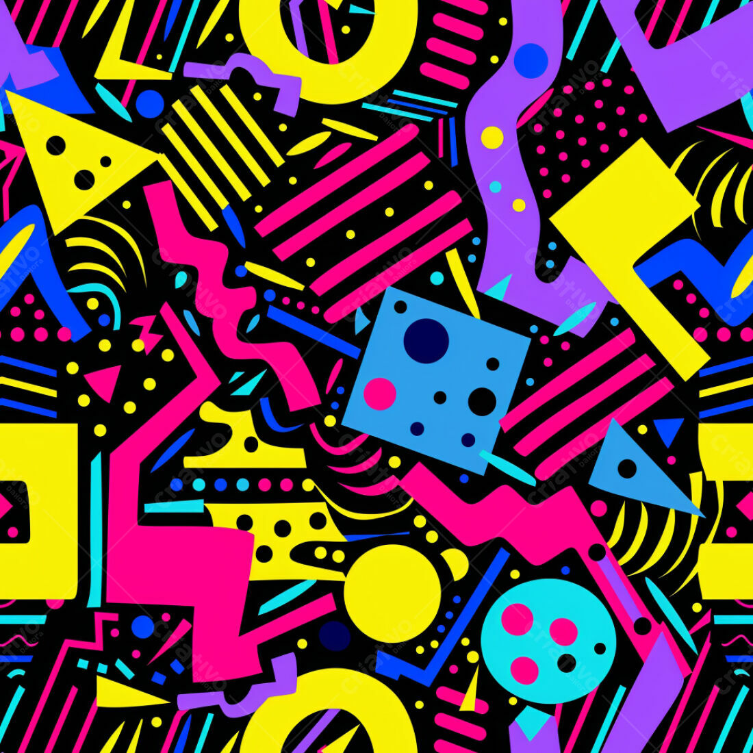 Textura Abstrata Memphis para Fundo