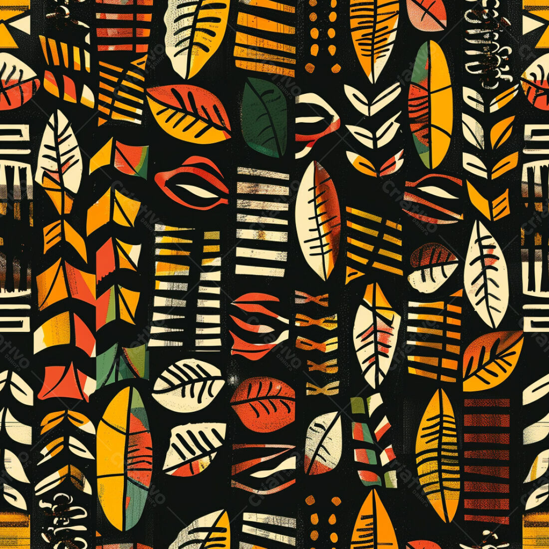 Textura Abstrata Folhas e Formas para Fundo