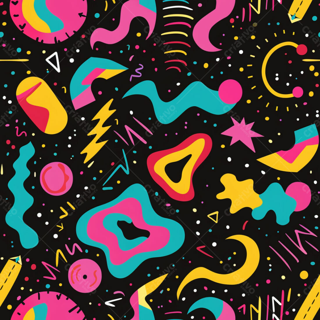 Textura Abstrata Memphis para Fundo