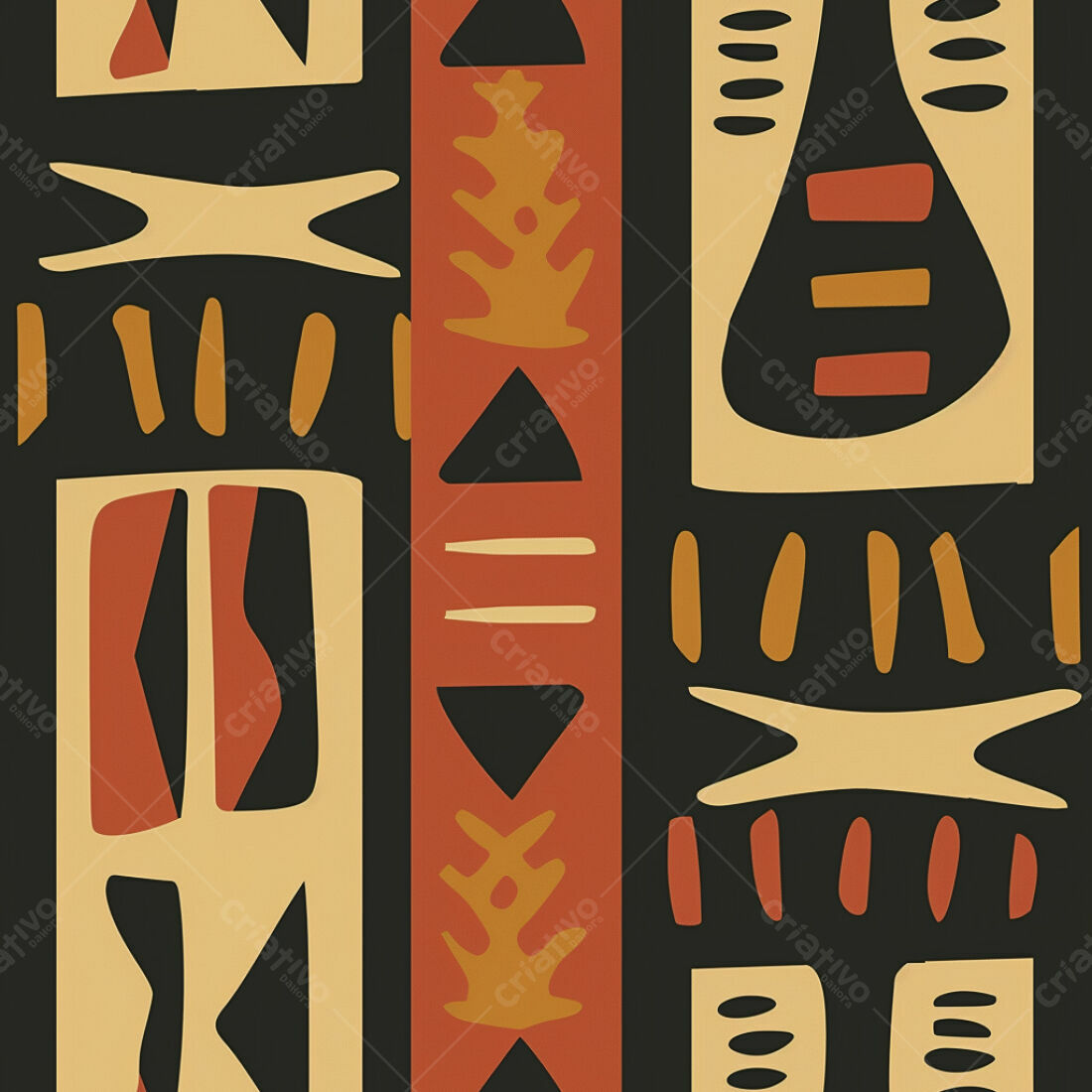 Textura Abstrata Tribal para Fundo