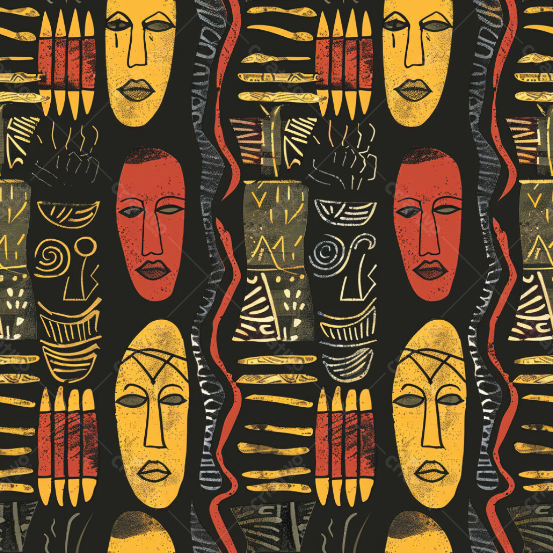 Textura Africana Tribal para Fundo