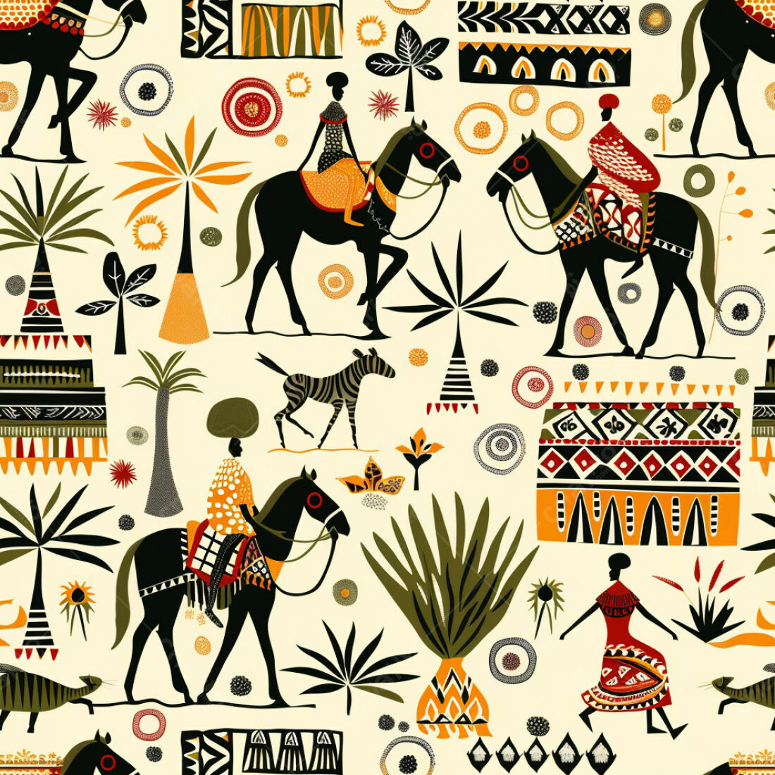 Textura Africana para Papel de Parede