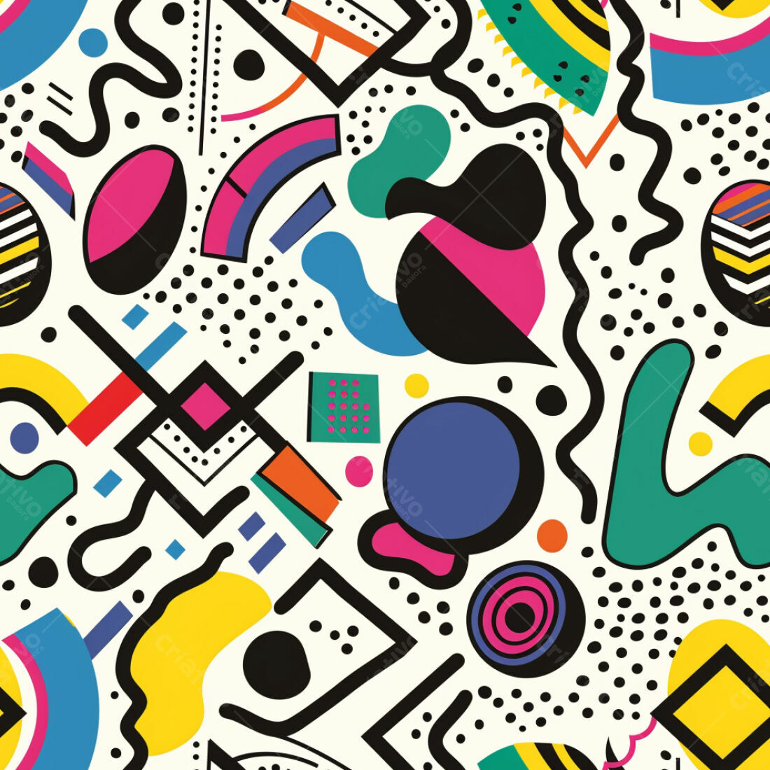 Textura Abstrata Memphis para Fundo