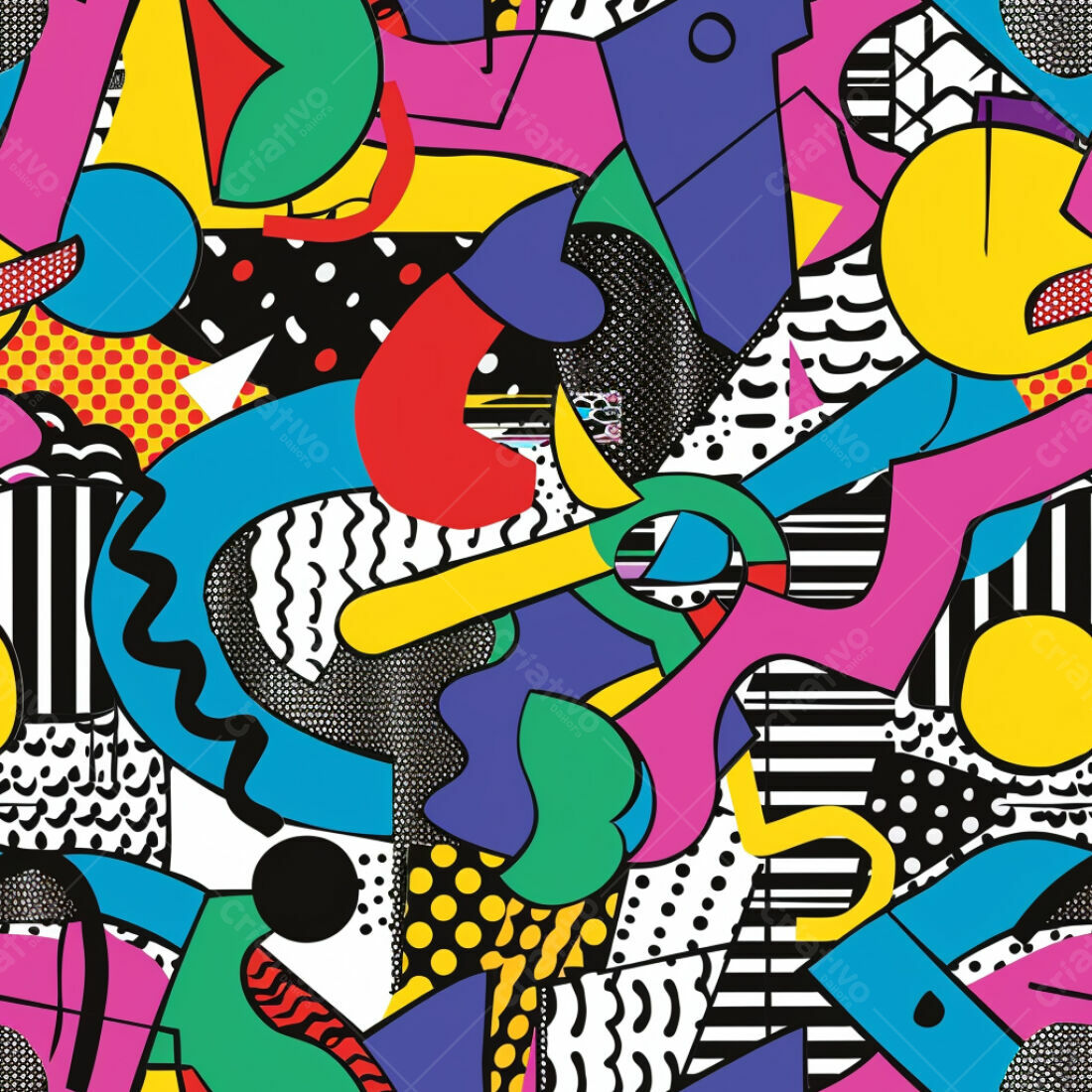 Textura Abstrata Pop Art para Fundo