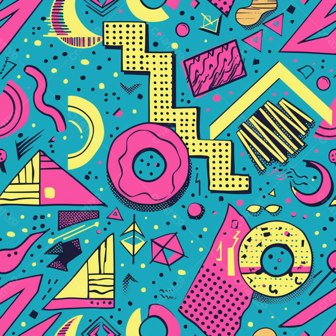 Textura Abstrata Memphis para Fundo