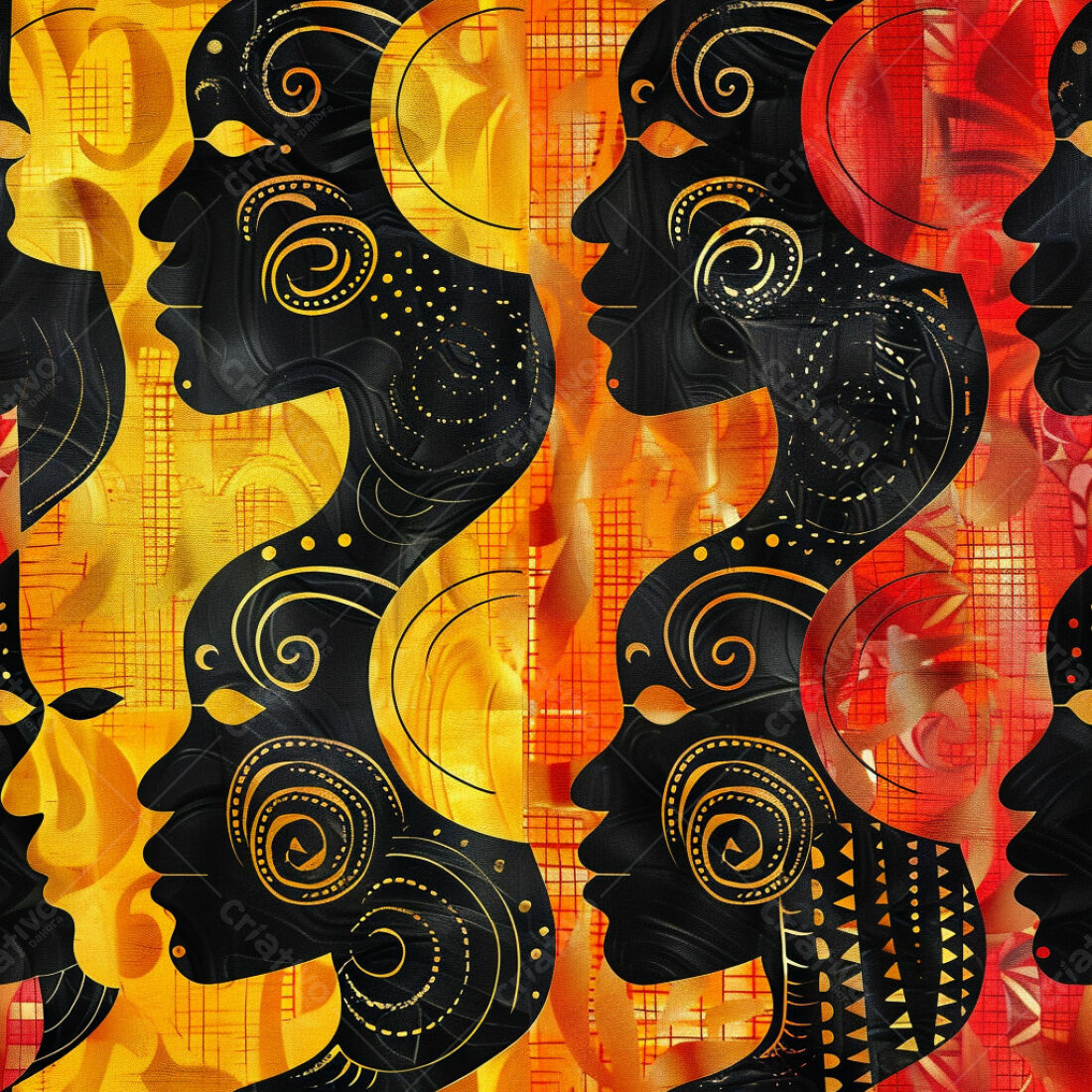 Textura Abstrata Afro para Fundo
