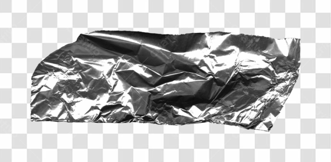 Textura Papel Alumínio PNG com fundo transparente
