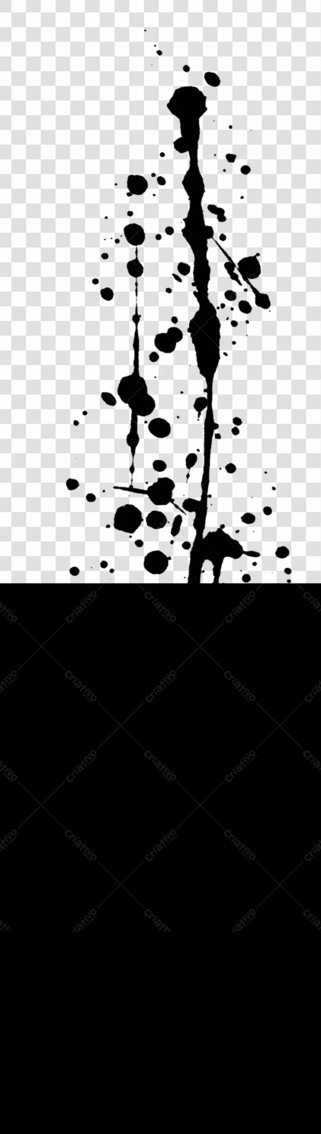 PNG Ink Splatter Icon with Transparent Background