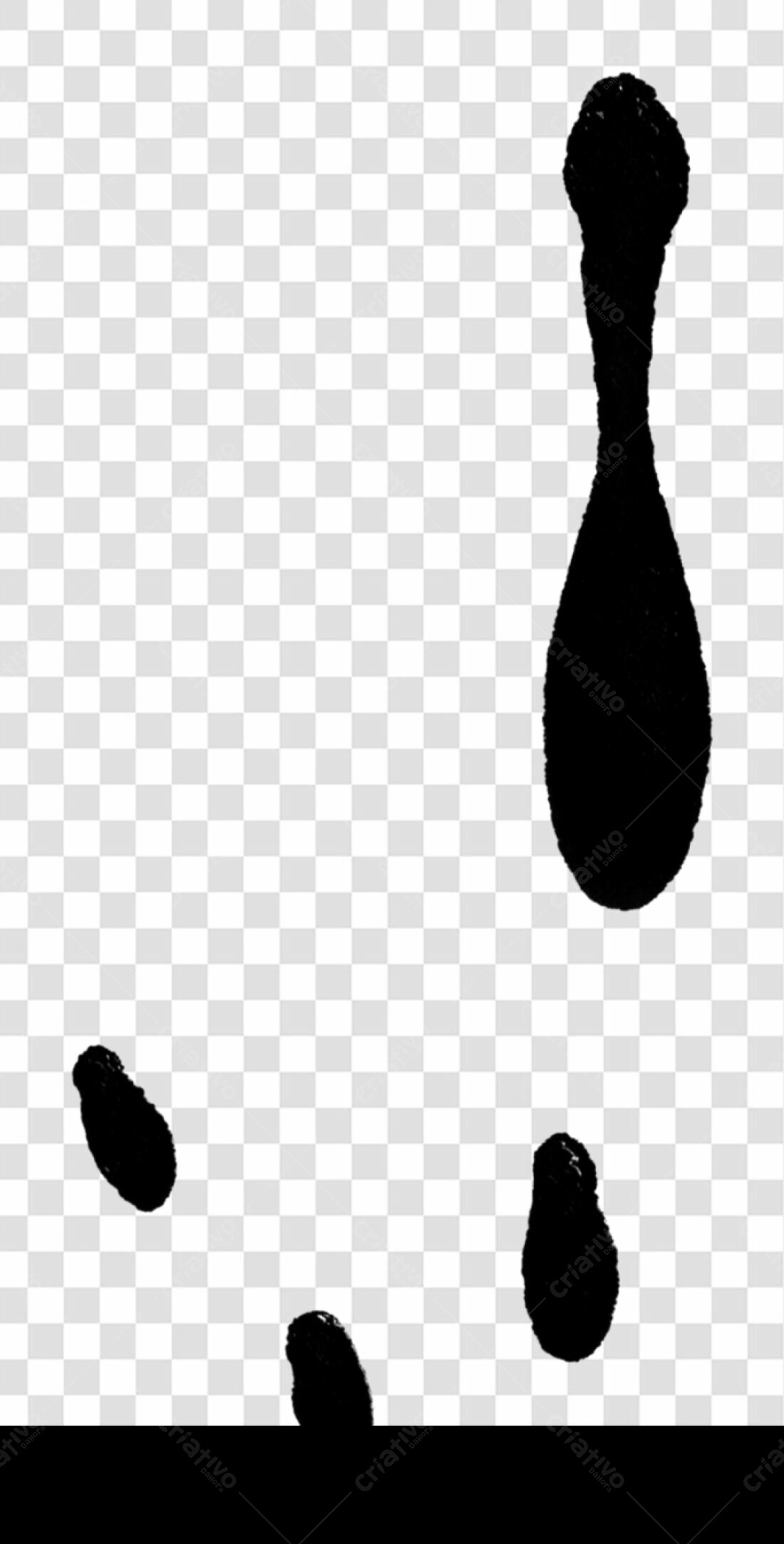 PNG Icon Ink Drops with Transparent Background