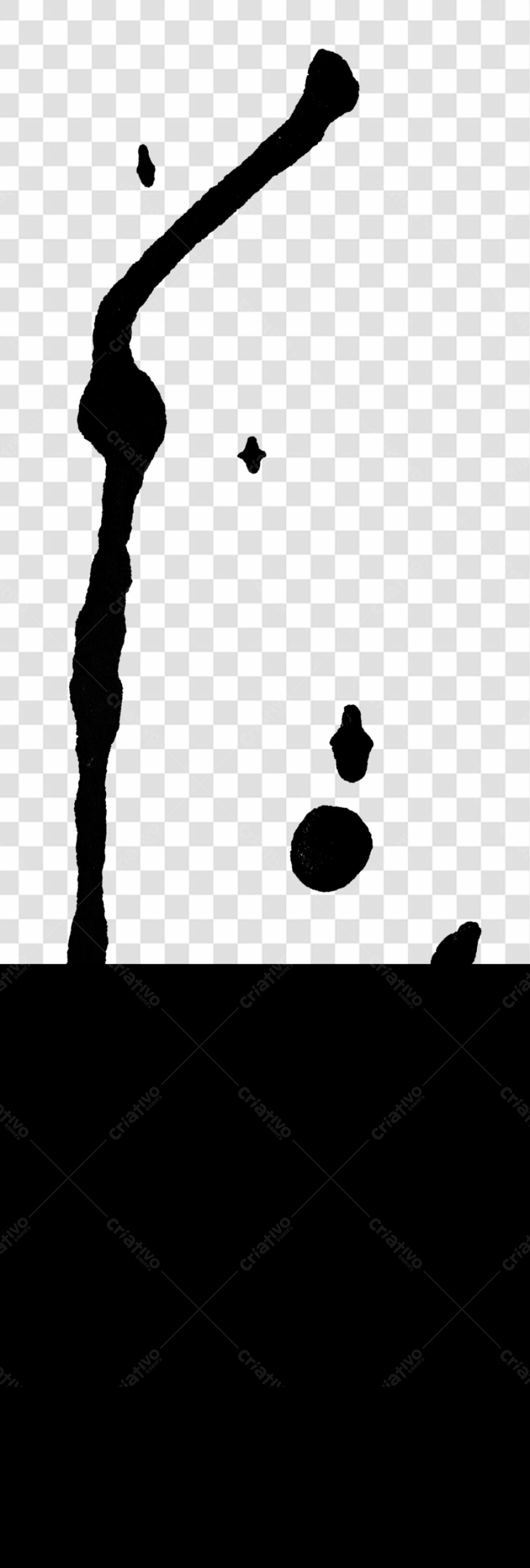 Icone abstrato em tinta PNG com fundo transparente