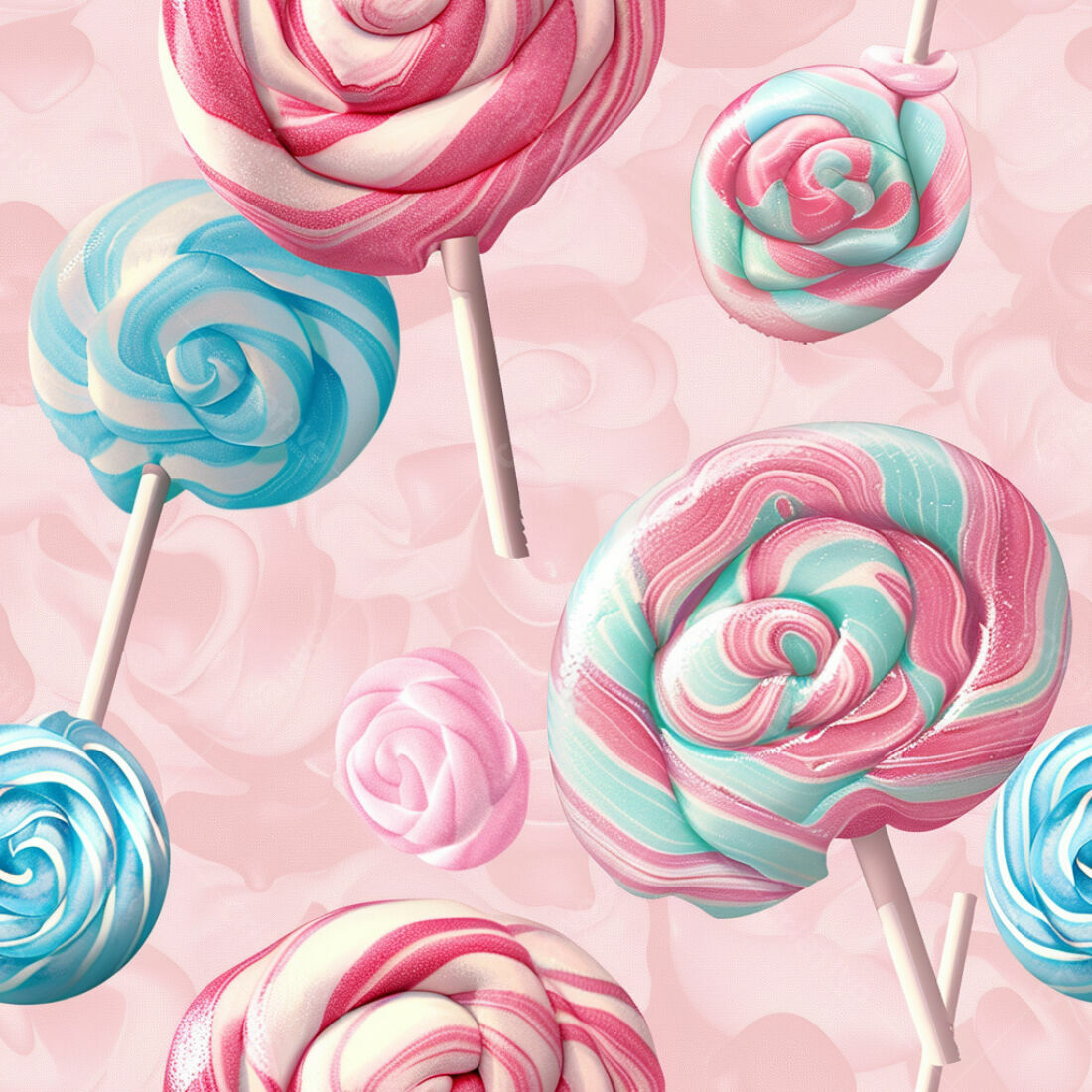 Textura Pirulito Rosa e Azul para Fundo