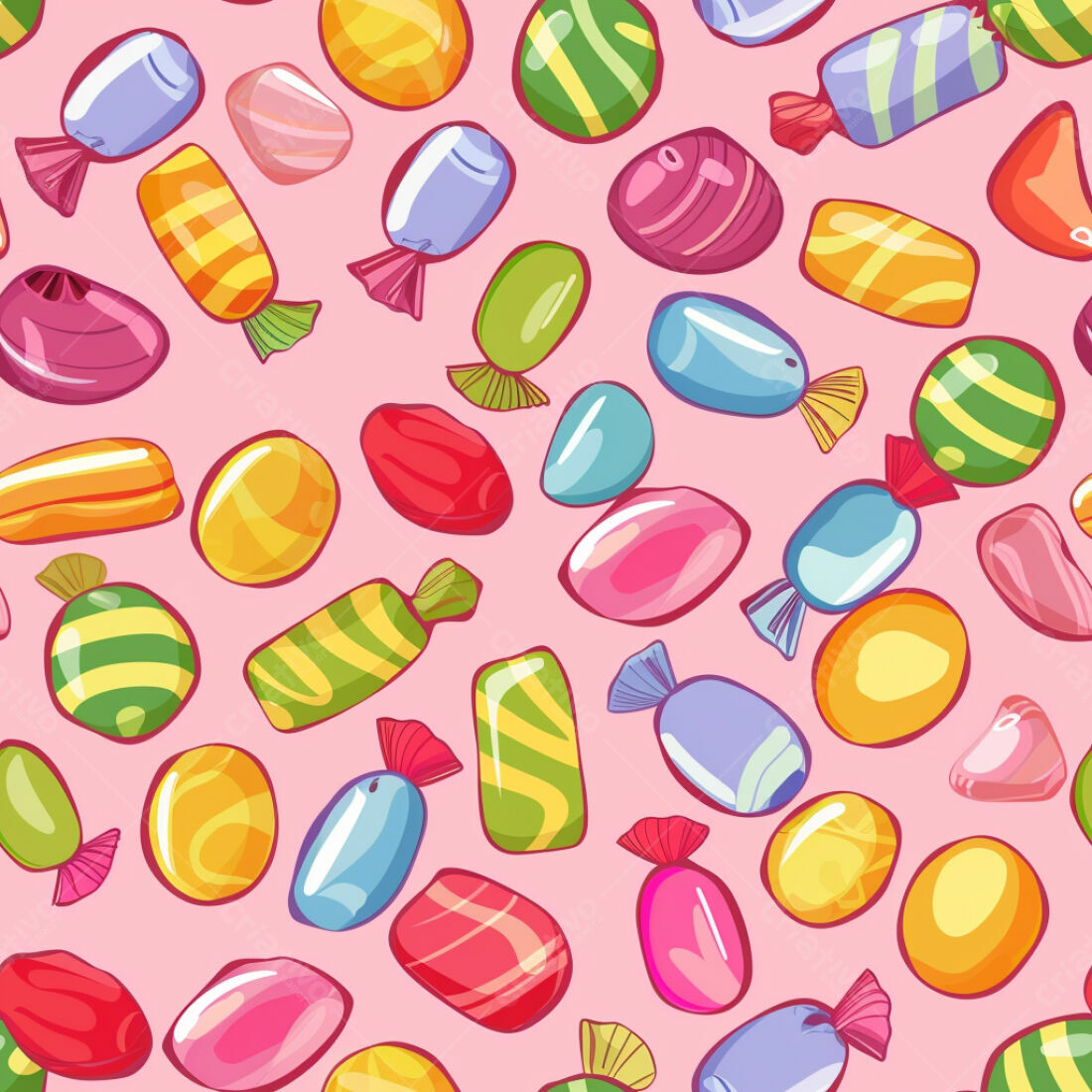Textura Doces Coloridos para Fundo