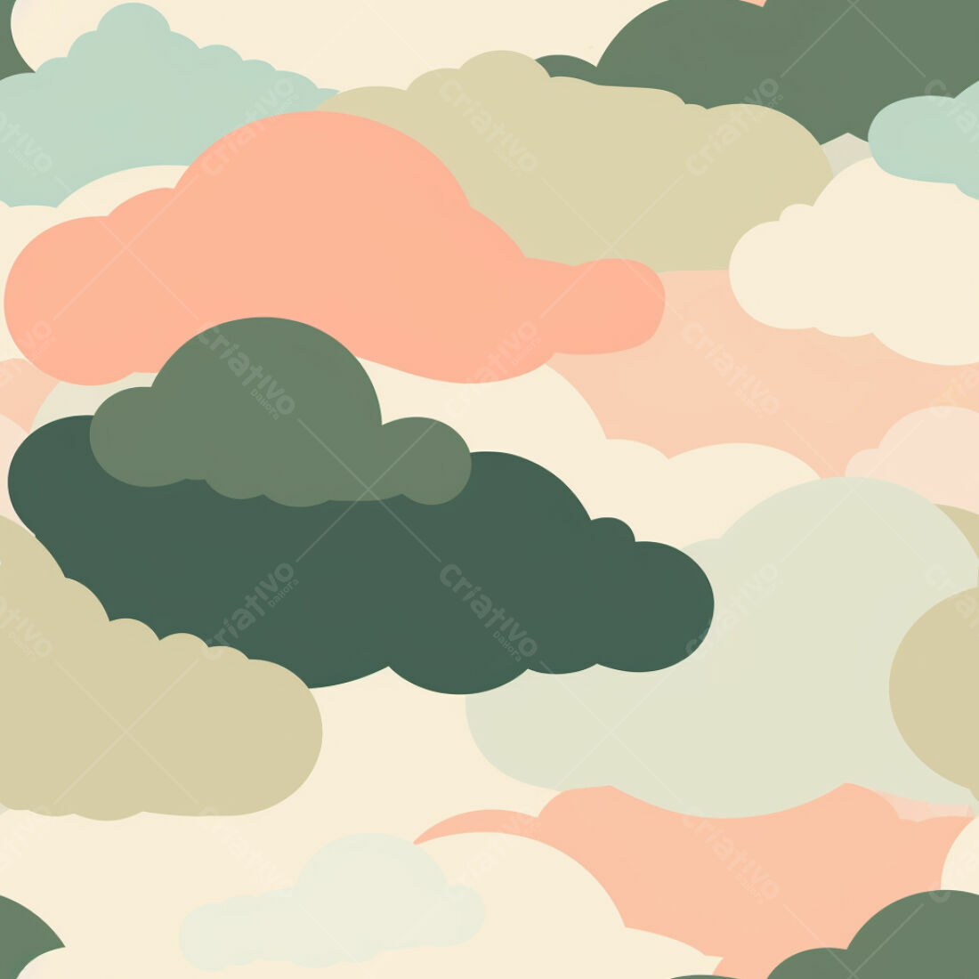 Textura Nuvens Pastel para Fundo