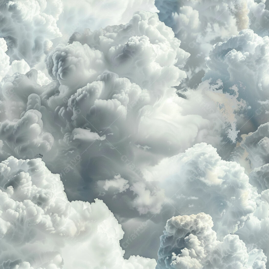 Textura Nuvens Cinza e Branca para Fundo