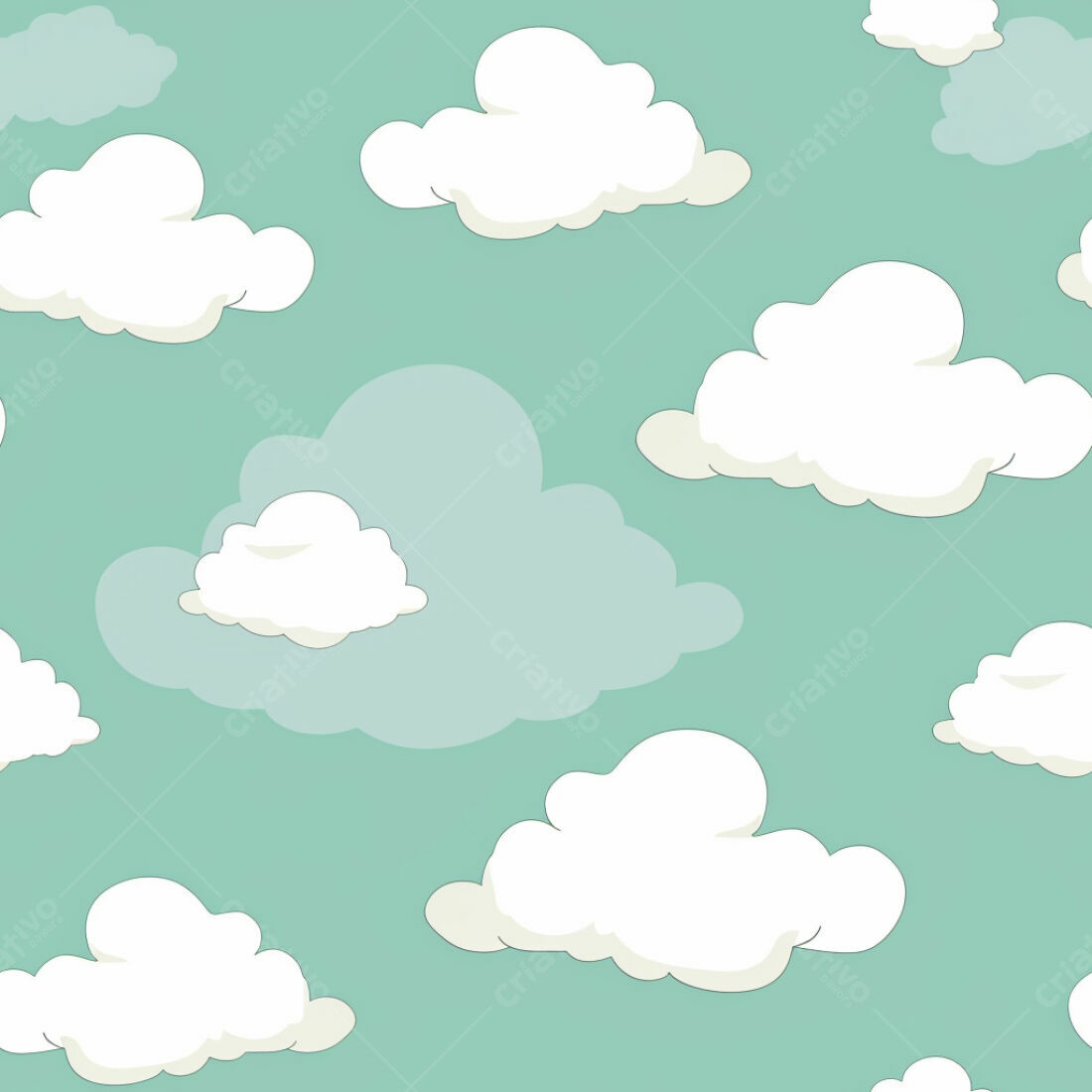 Textura Nuvens Claras para Fundo Infantil