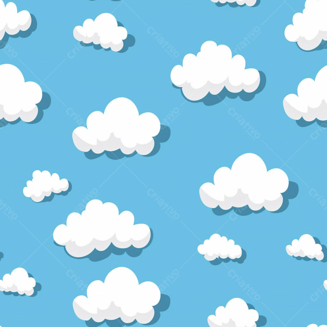 Textura Nuvens Brancas para Fundo Infantil