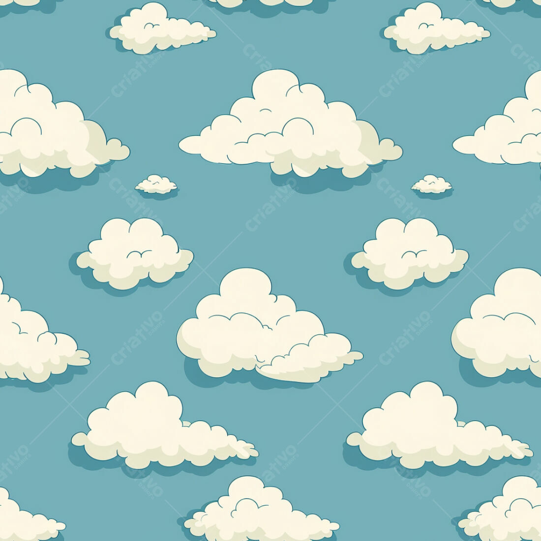 Textura Nuvem Branca para Fundo Infantil