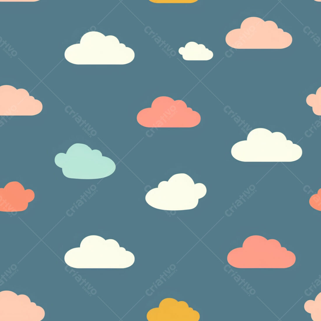 Textura Nuvens Coloridas para Fundo Infantil