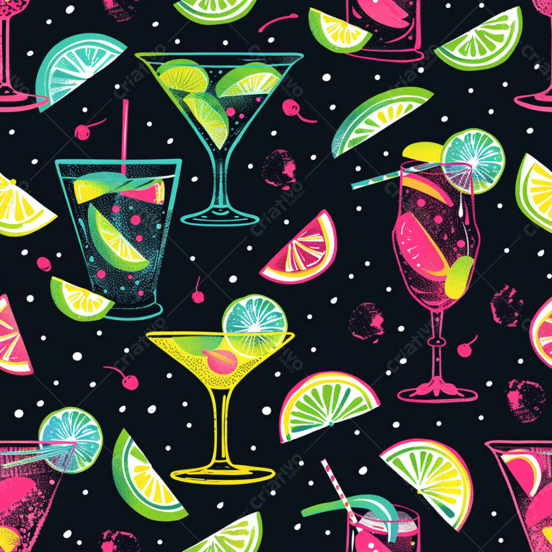 Textura Bebidas Tropicais para Fundo