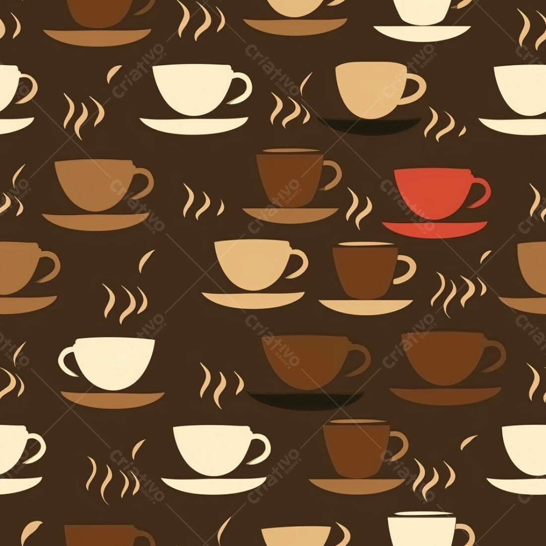 Textura xícaras café padrão para fundo