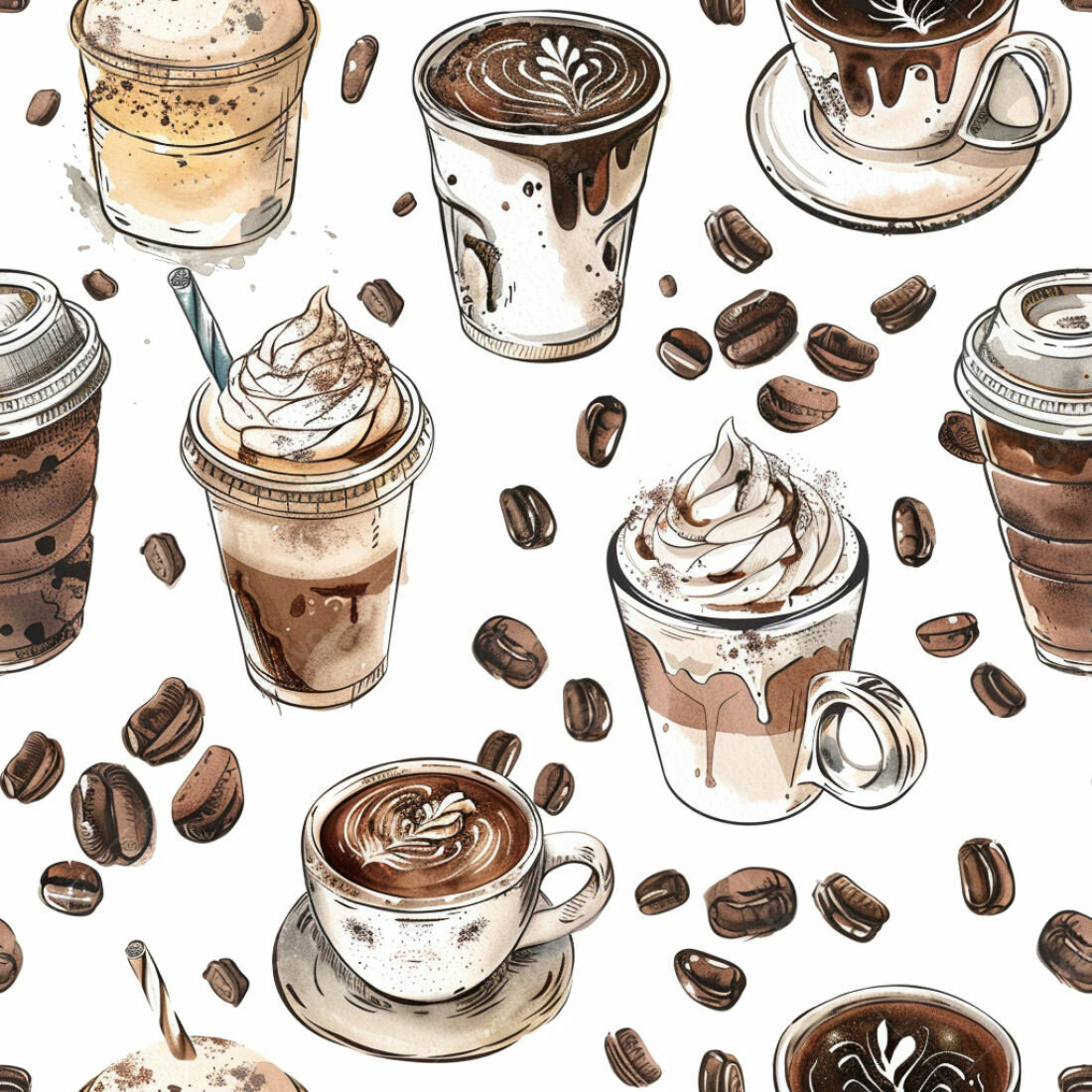 Textura café diversos tipos para papel de parede