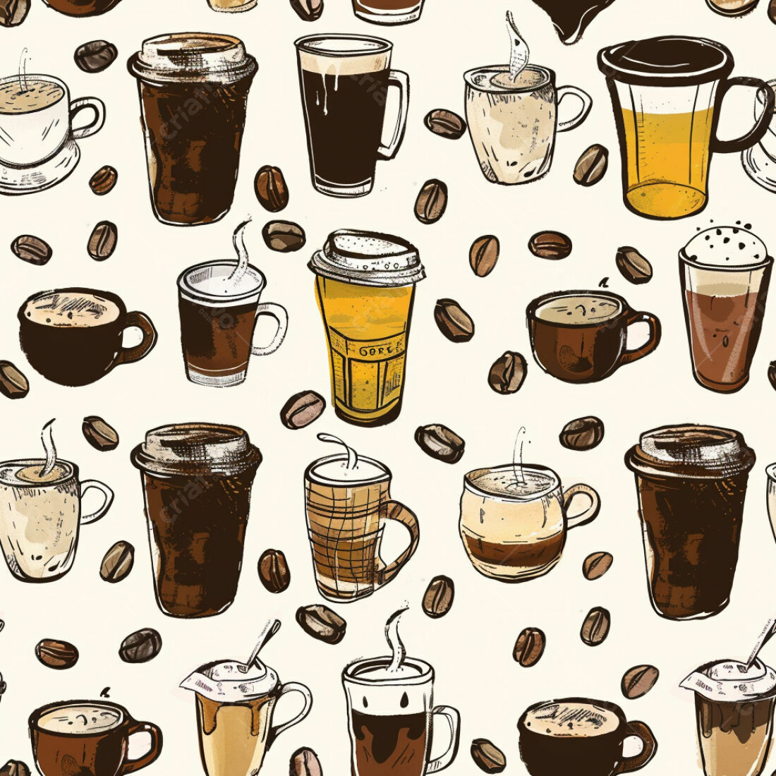 Textura Café Padrão para Fundo