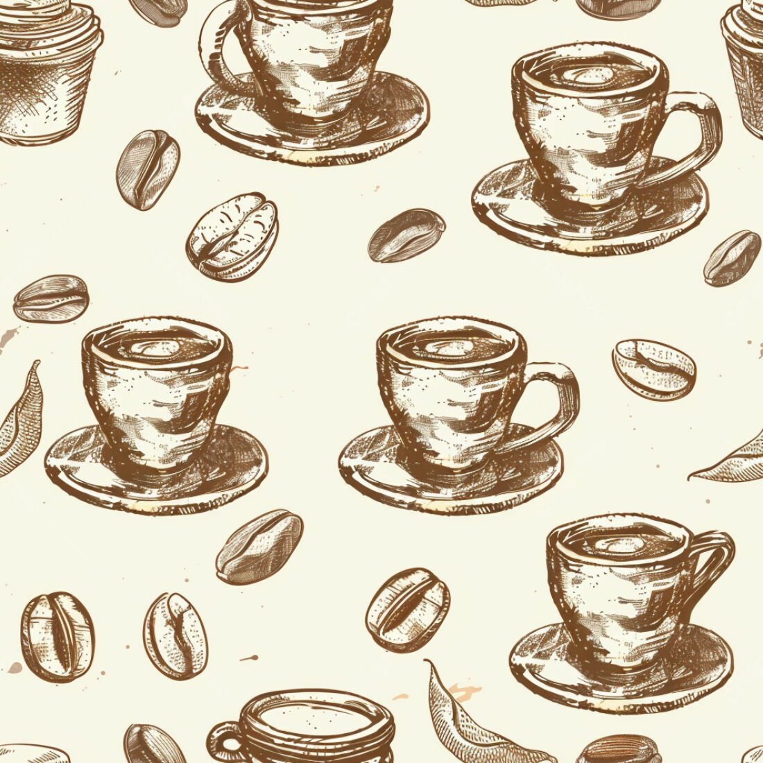 Textura Café e Grãos para Fundo