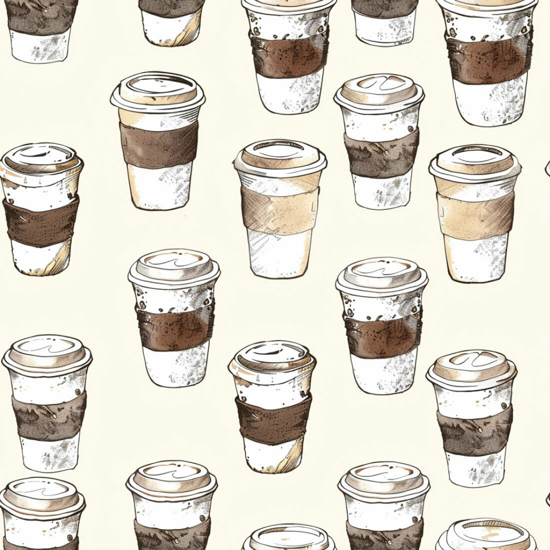Textura Copos de Café para Fundo