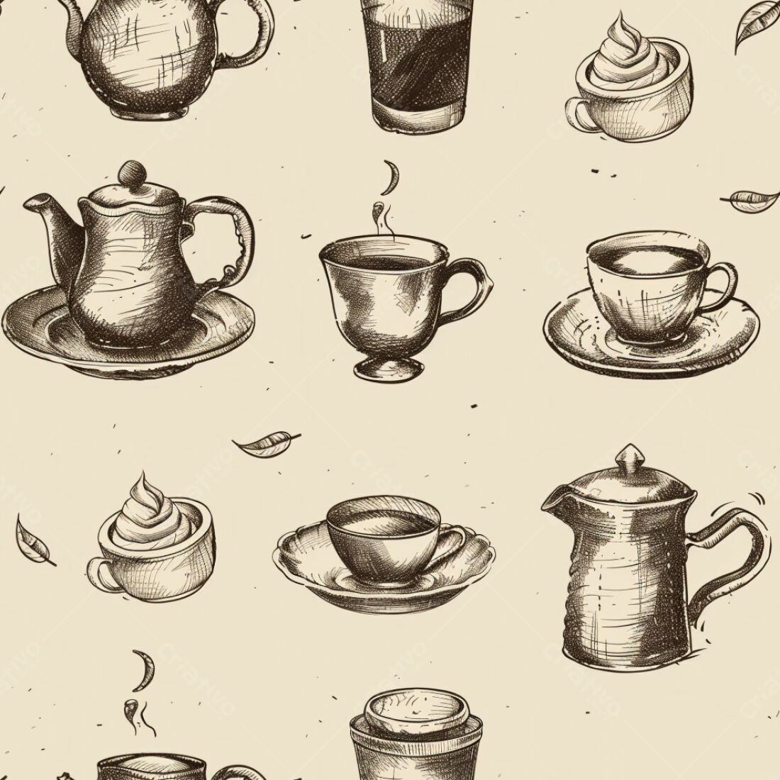 Textura Bebidas Café e Chá para Fundo