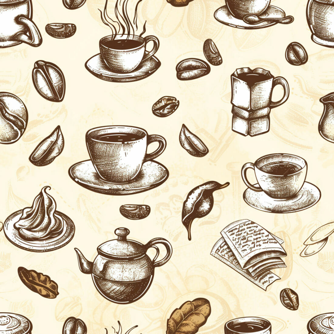 Textura Café Vintage para Fundo