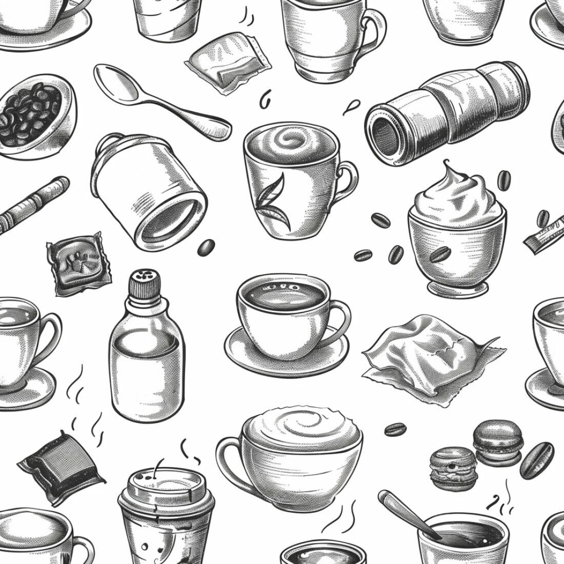 Textura Café Padrão para Fundo