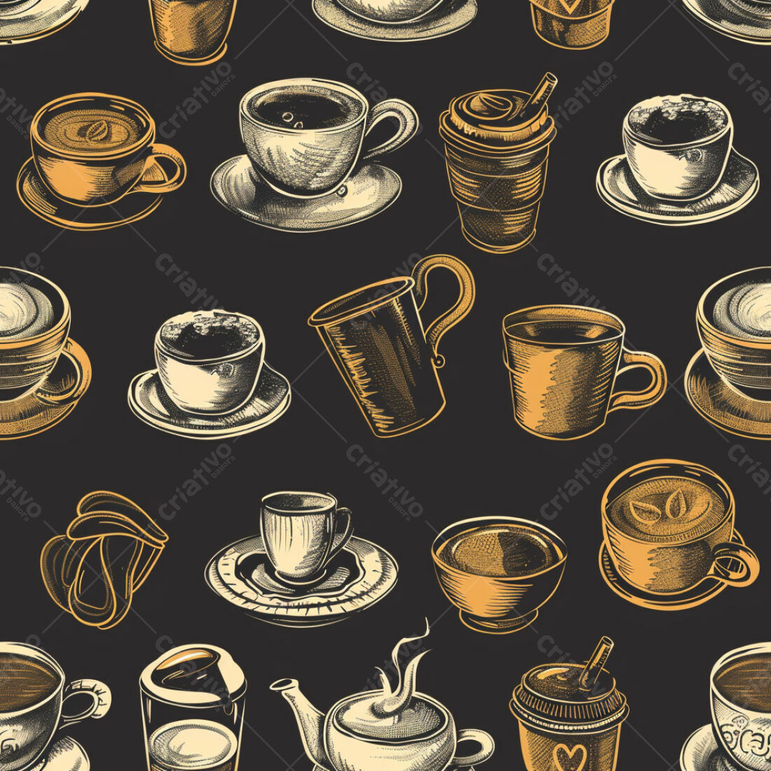 Textura Café Padrão para Fundo