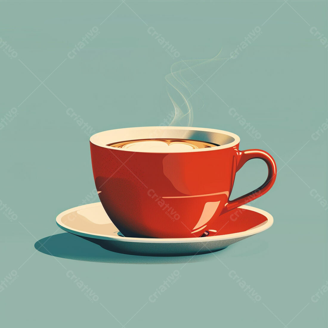 Textura xícara café vermelha para fundo